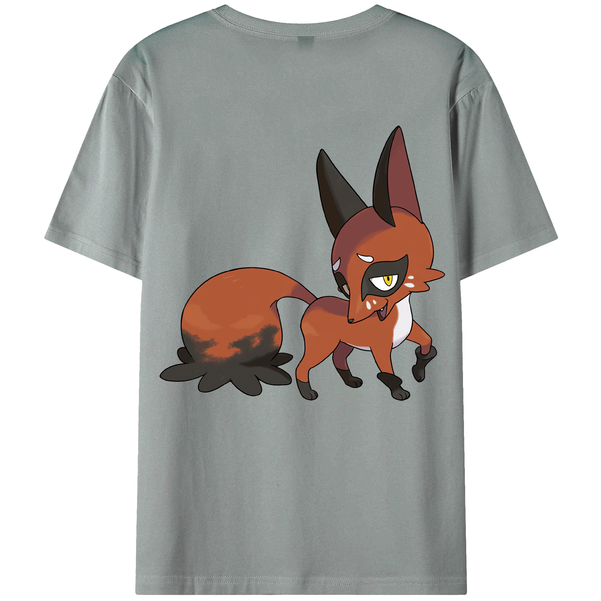 （画像用） ポケットモンスター Pokémon 綿100％ メンズ半袖Tシャツ（バックプリント） 通気性